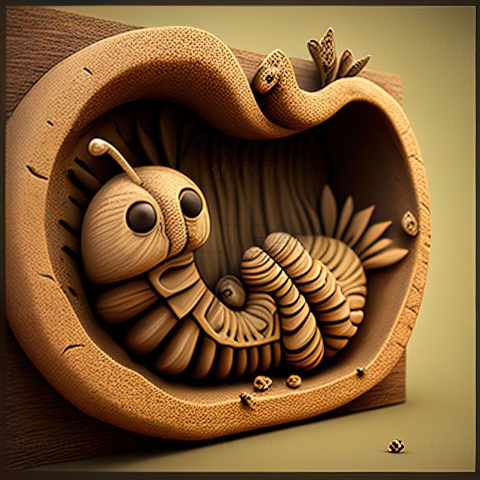 3D model st Little caterpillar from Katie (STL)